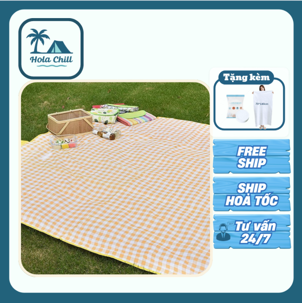Thảm picnic trải bãi cỏ